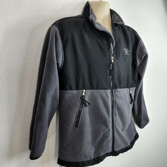 Beverly Hills‎ Polo Club Jacket Embroidered Black Zip-Up Youth Size Large 14/16 - Picture 5 of 9